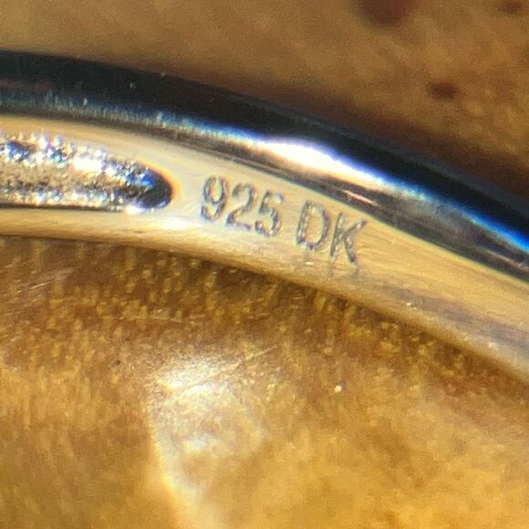 Red Labradorite Sterling Silver Ring Size 7.75 - Picture 6 of 9